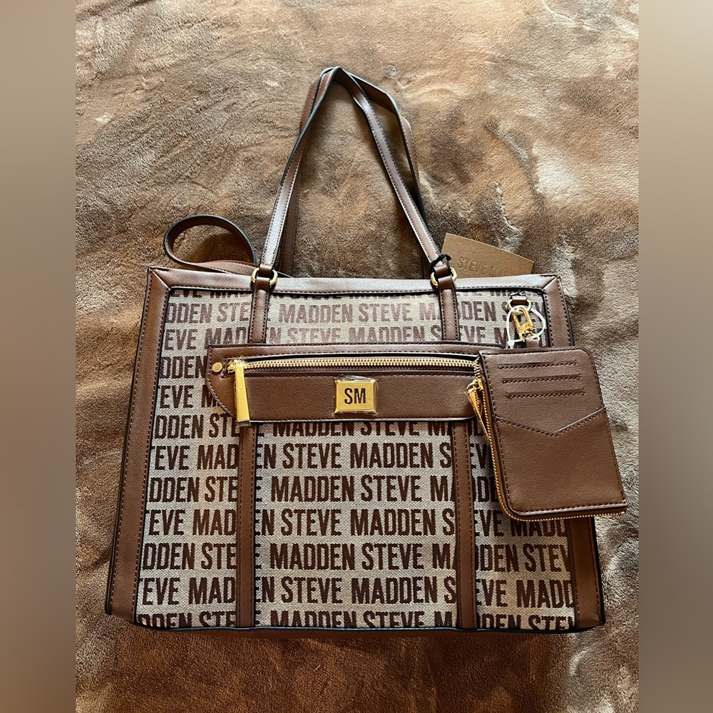 Steve Madden Cognac Blivia Tote